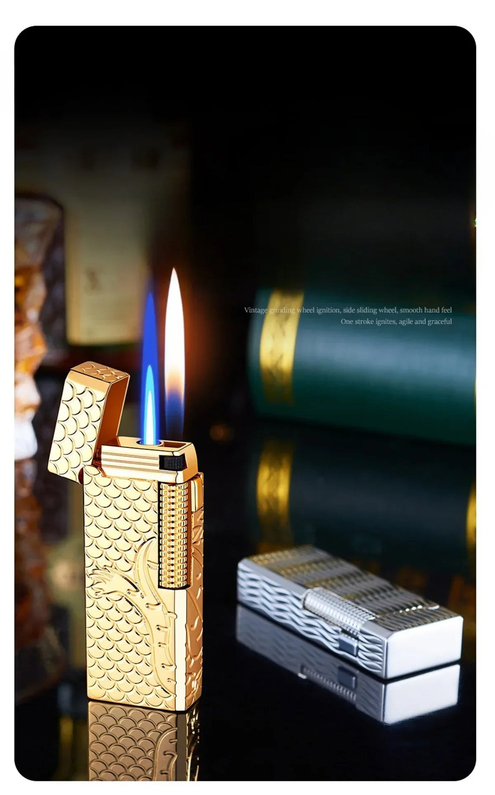 adjustable flame lighter - Lighters - Butane gas lighter