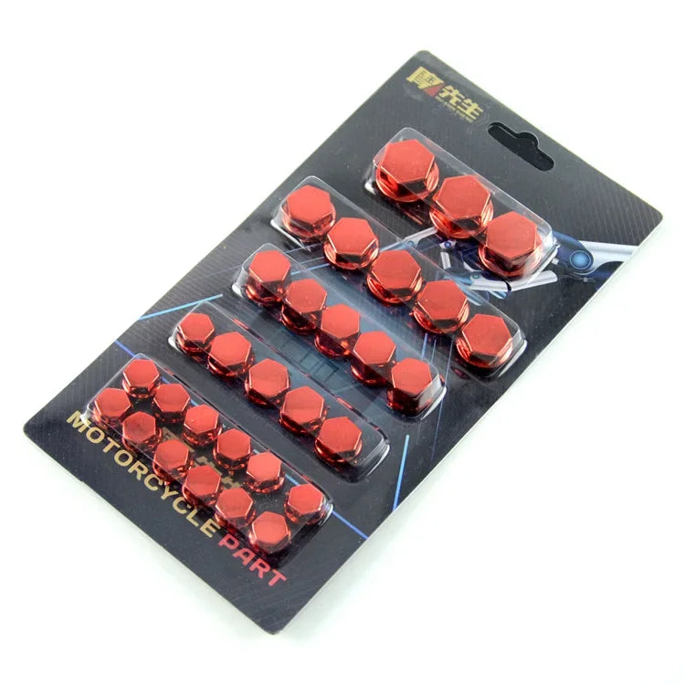 motorcycle screw cap cover set - Motorcycle Parts - Accessories - Motorcycle Screw Decorative Caps Set