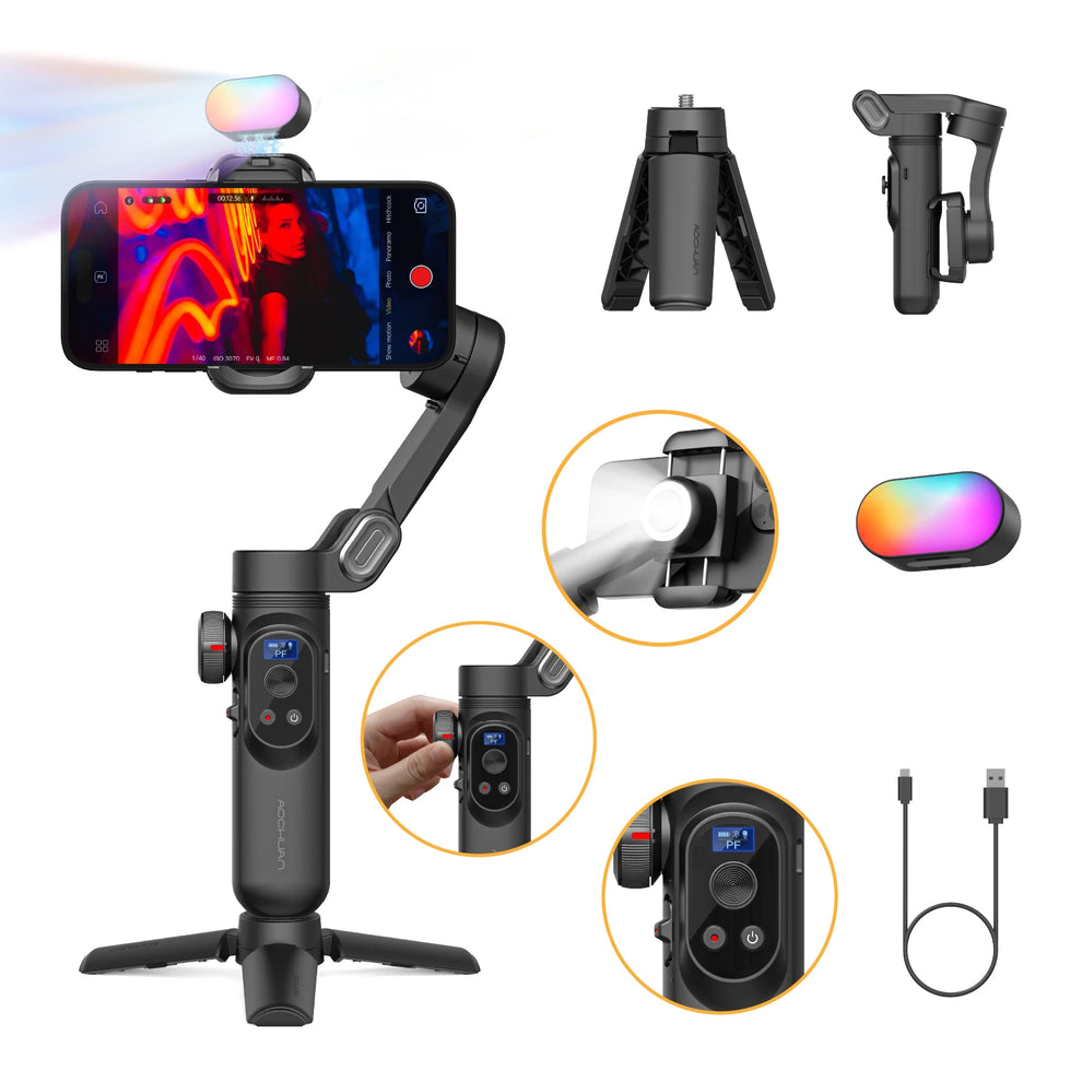 ai tracking gimbal - Handheld Gimbal - Smartphone Gimbal Stabilizer