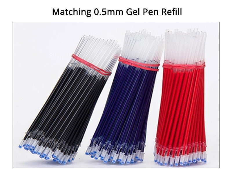 Gel pen refills black blue red