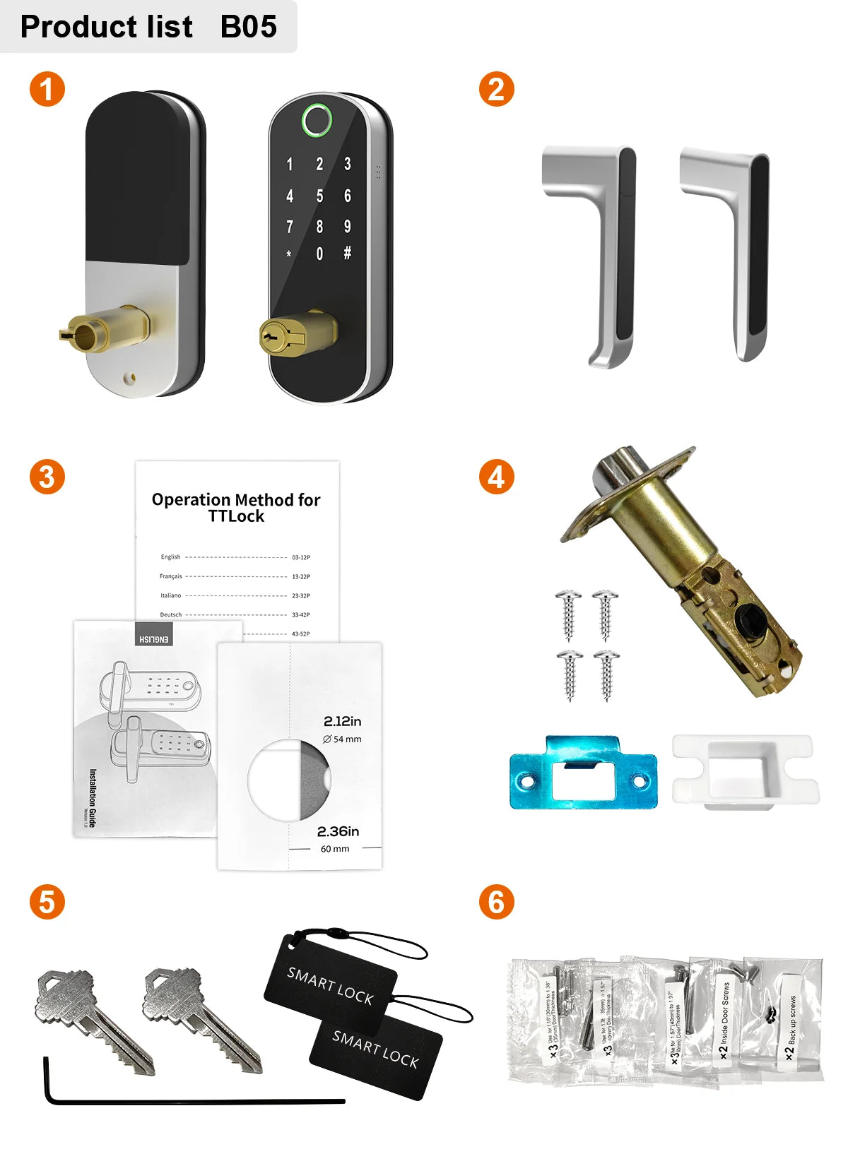 Advanced fingerprint scanner smart door lock