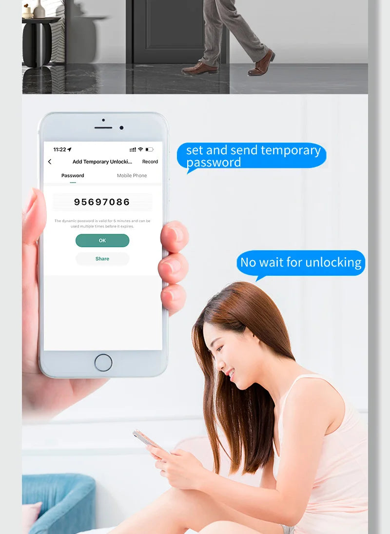 Smart lock with voice control