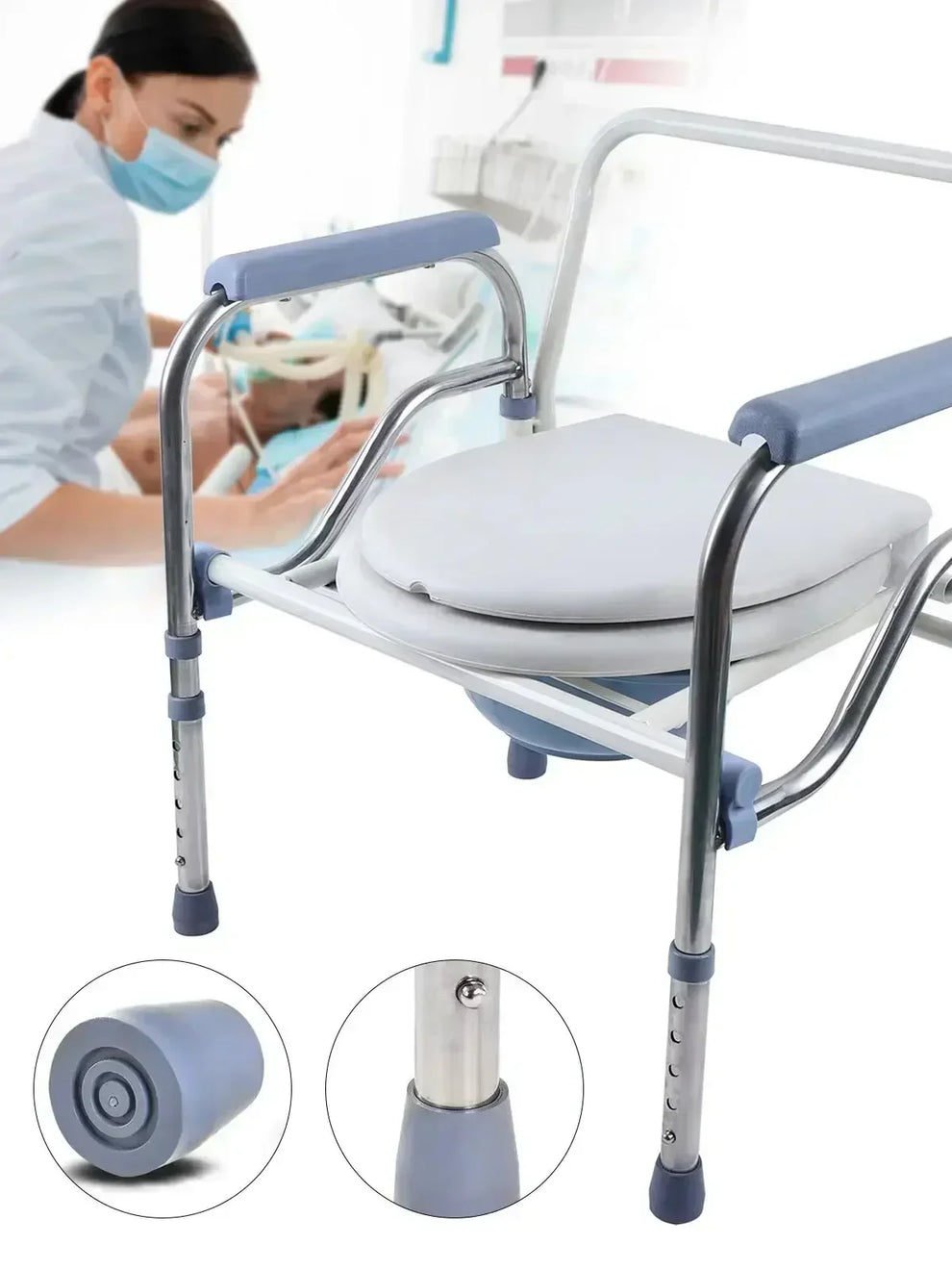 bedside commode — high volume — 5,800 - Medical Supplies - Foldable Commode Chair