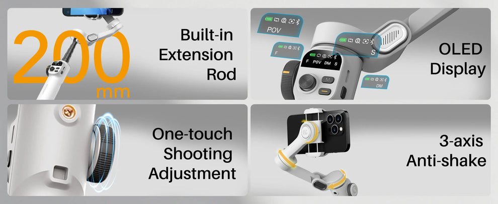 gimbal stabilizer - Camera - Photo - Smartphone Gimbal Stabilizer