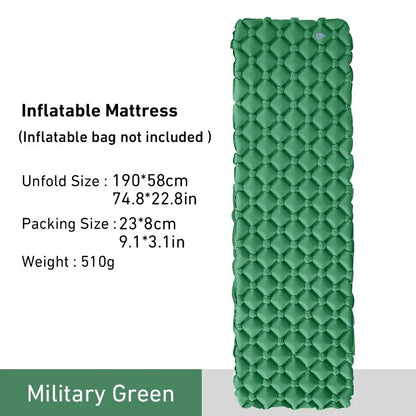 Professional camping air mattress for hikers