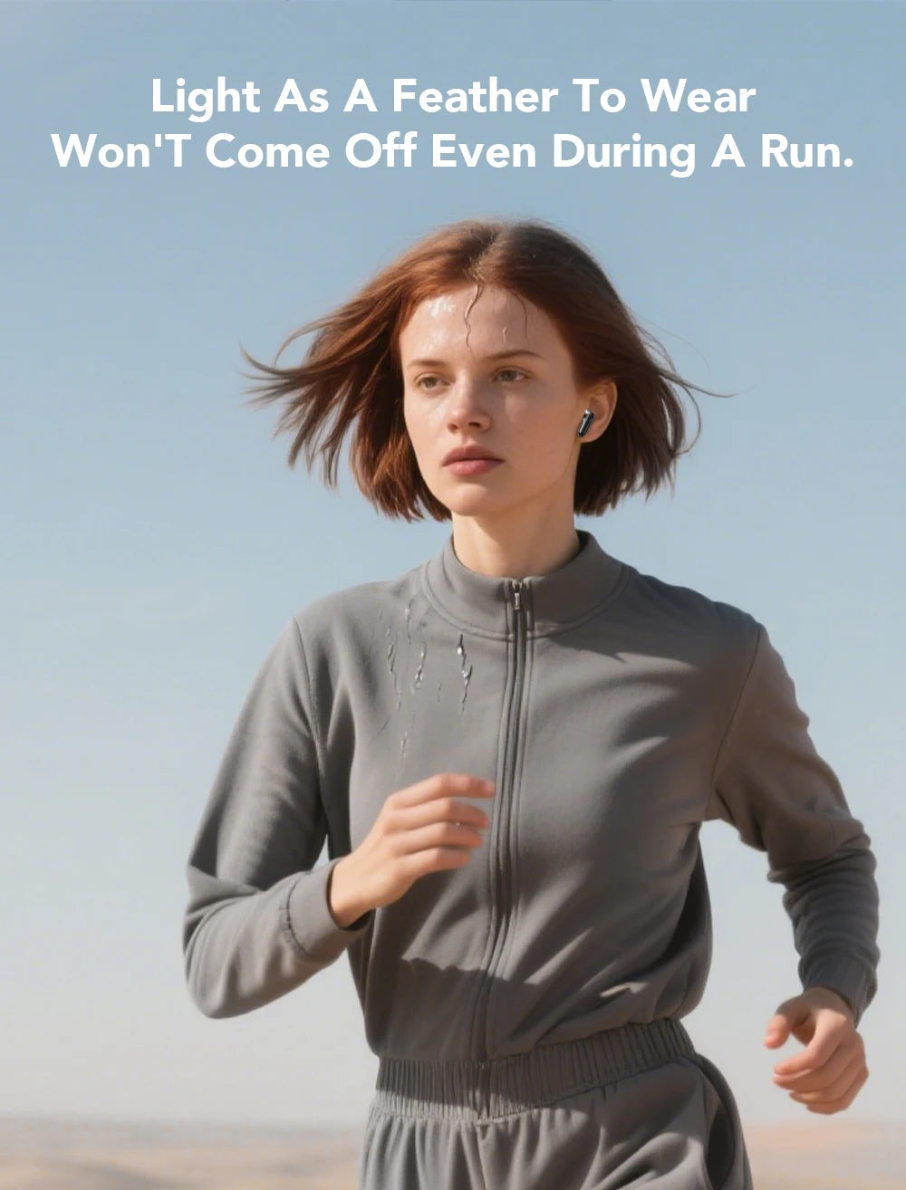 Bluetooth sports headphones with long battery