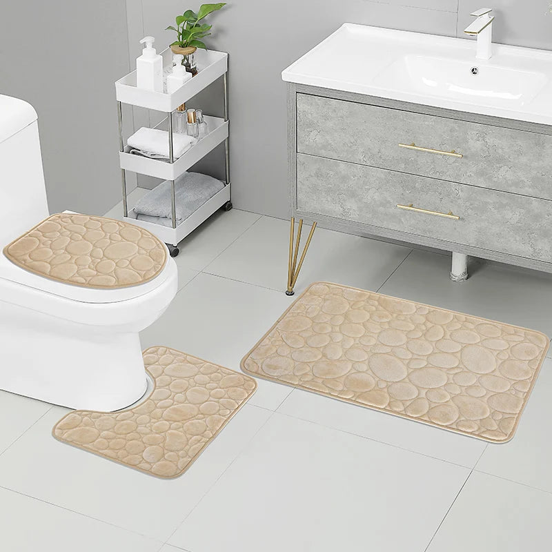 Soft microfiber bath mat