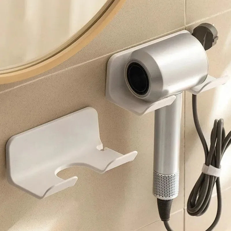 multi functional bathroom storage - Bathroom Accessories - Wall-Mounted Hair Dryer Holder with Storage Box