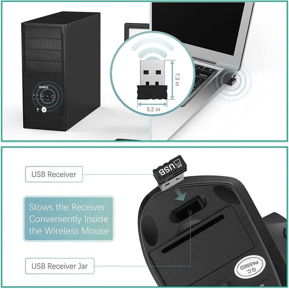 razer pro click v2 vertical - Computer Mice - Vertical Ergonomic Wireless Mouse