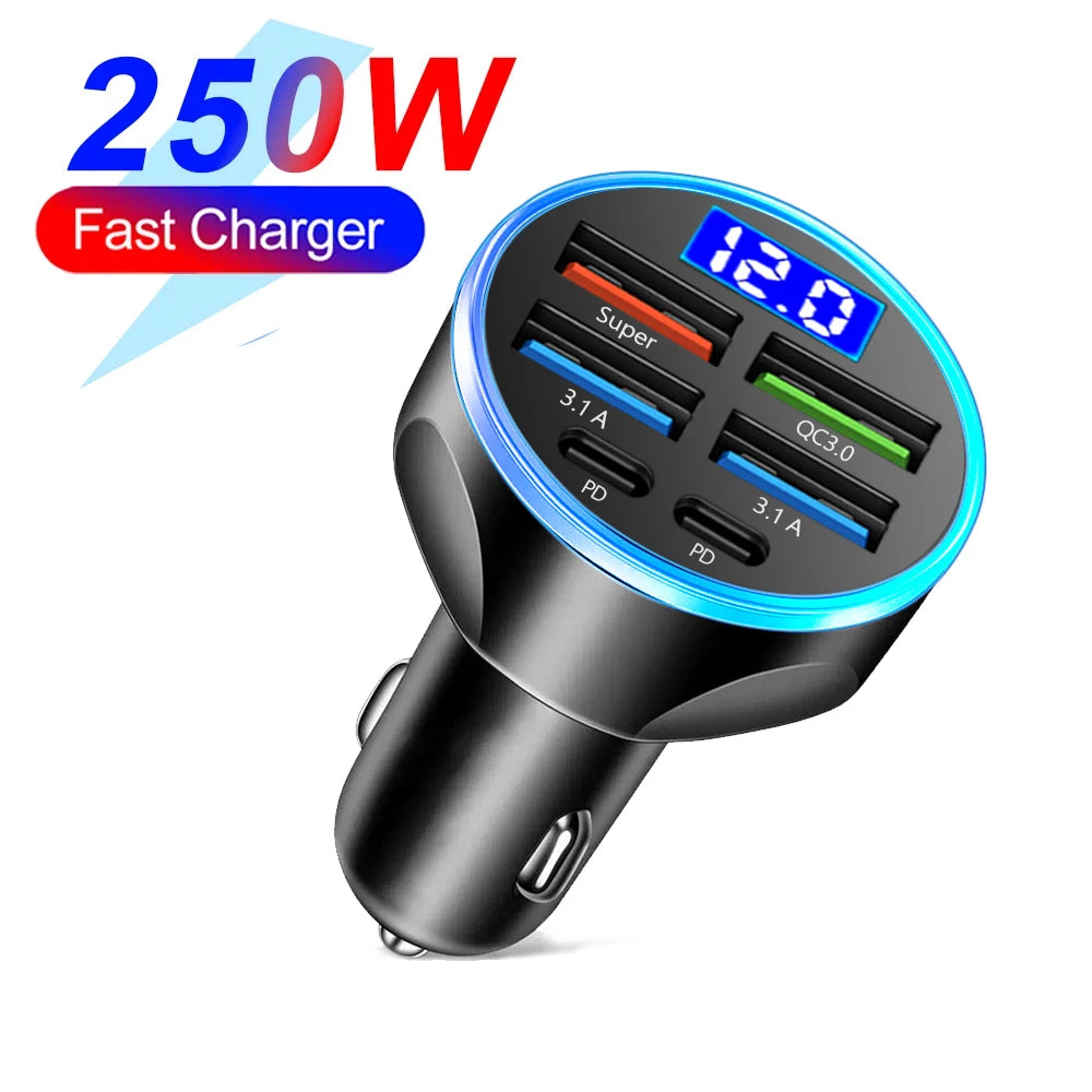 Usb c dual port car charger