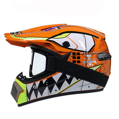 kids dirt bike helmet and goggles set - Motorcycle Gear - Children-s Off-road Motorcycle Helmet