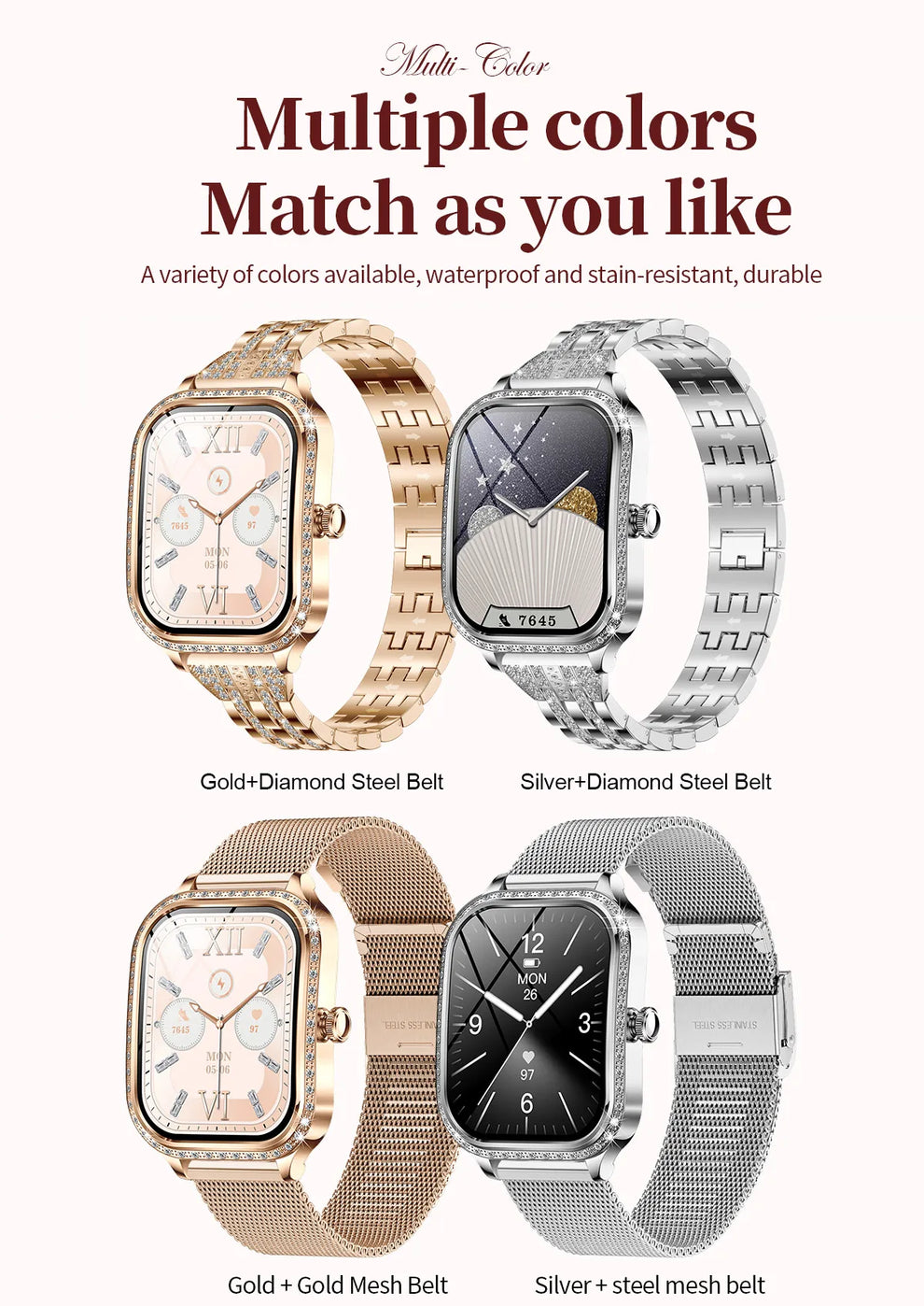 Smart Watch - Luxury Smart Watch for Women - luxury watches timepiece