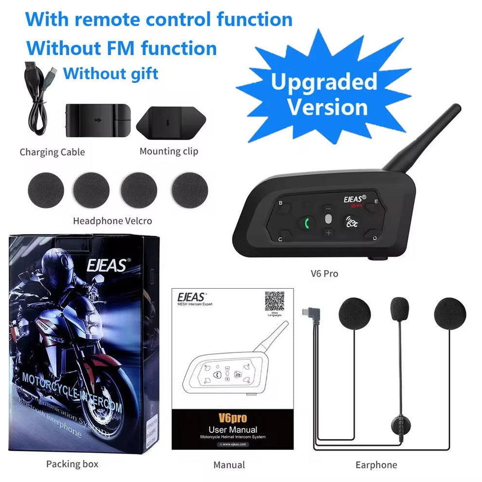 motorcycle intercom headset - Motorcycle Accessories - Bluetooth Helmet Intercom