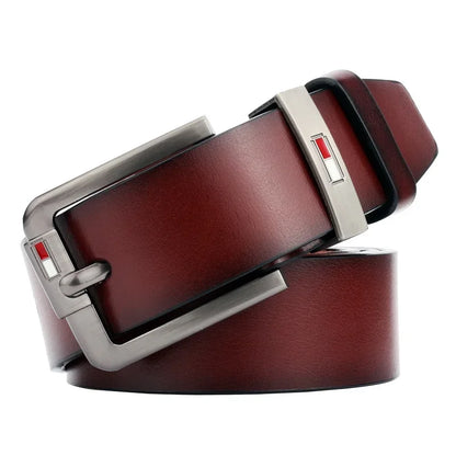 Stylish pu belt with solid pattern.