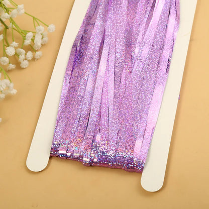 rose gold fringe curtain - Party Decorations - Metallic Foil Fringe Curtains Backdrop