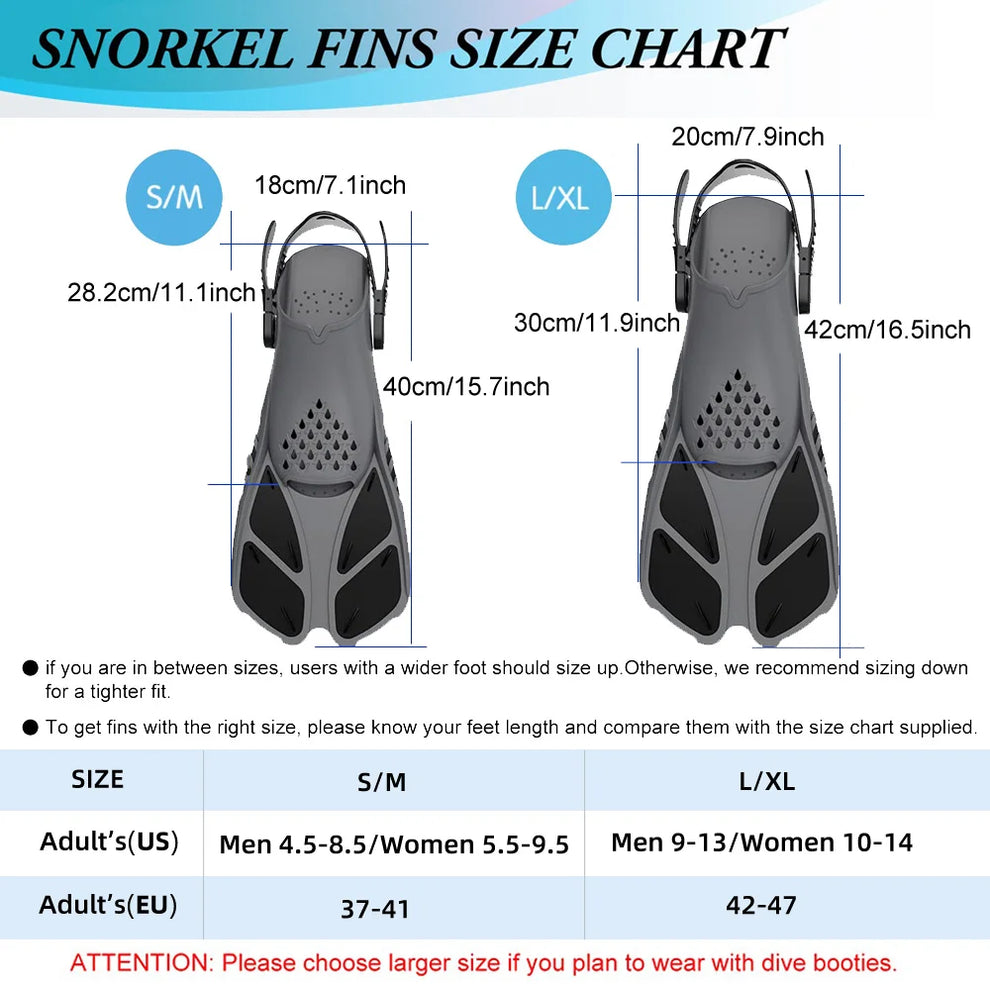 Water Sports - Swim Fins - training fins footwear