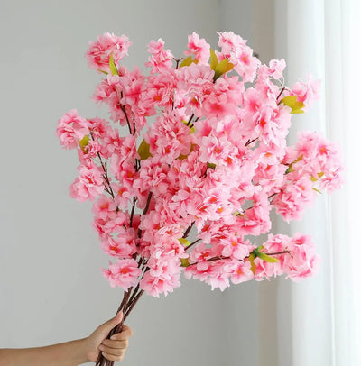 artificial plants - Artificial Flowers - Sakura Silk Flower Bouquet