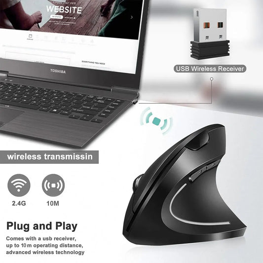 Supmango wireless ergonomic mouse