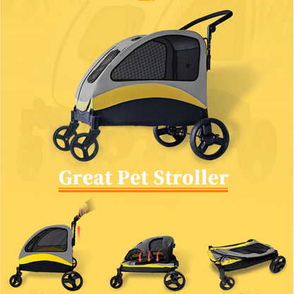 bike trailer jogger stroller - Pet Supplies - Portable Dog Stroller