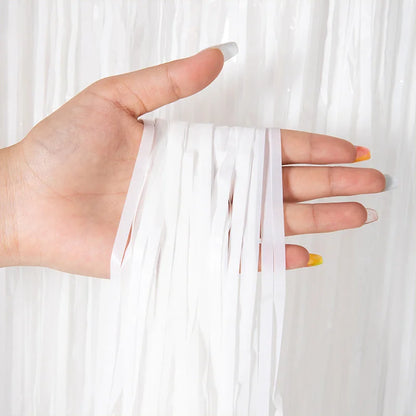 cheap foil fringe curtains - Party Decorations - Metallic Foil Fringe Curtains Backdrop