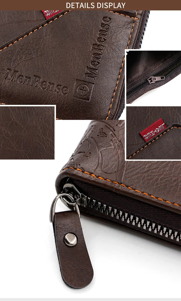 Compact wallet with multiple card slots for men