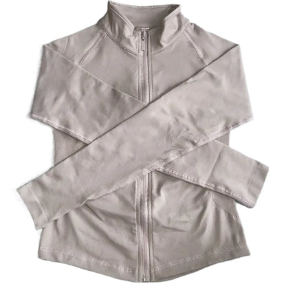 thumb hole sports sleeve jacket - Sportswear - Women-s Long Sleeve Sports Jacket