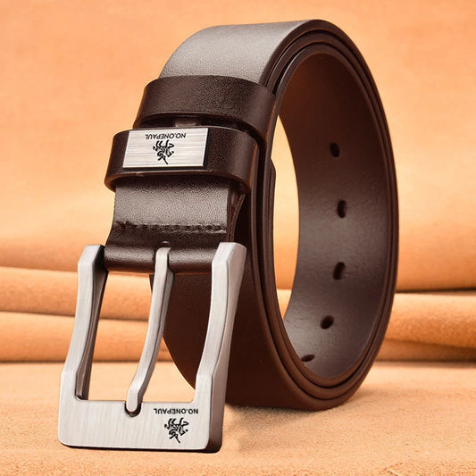 Men's leather belts