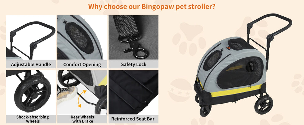 double pet stroller - Pet Supplies - Dog Stroller