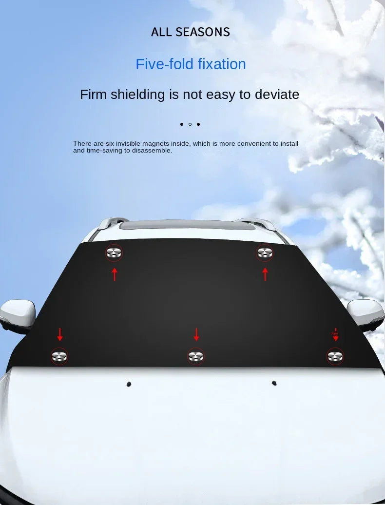 Nouveauté Automotive - Car Cover (magnetic sun and snow shield)