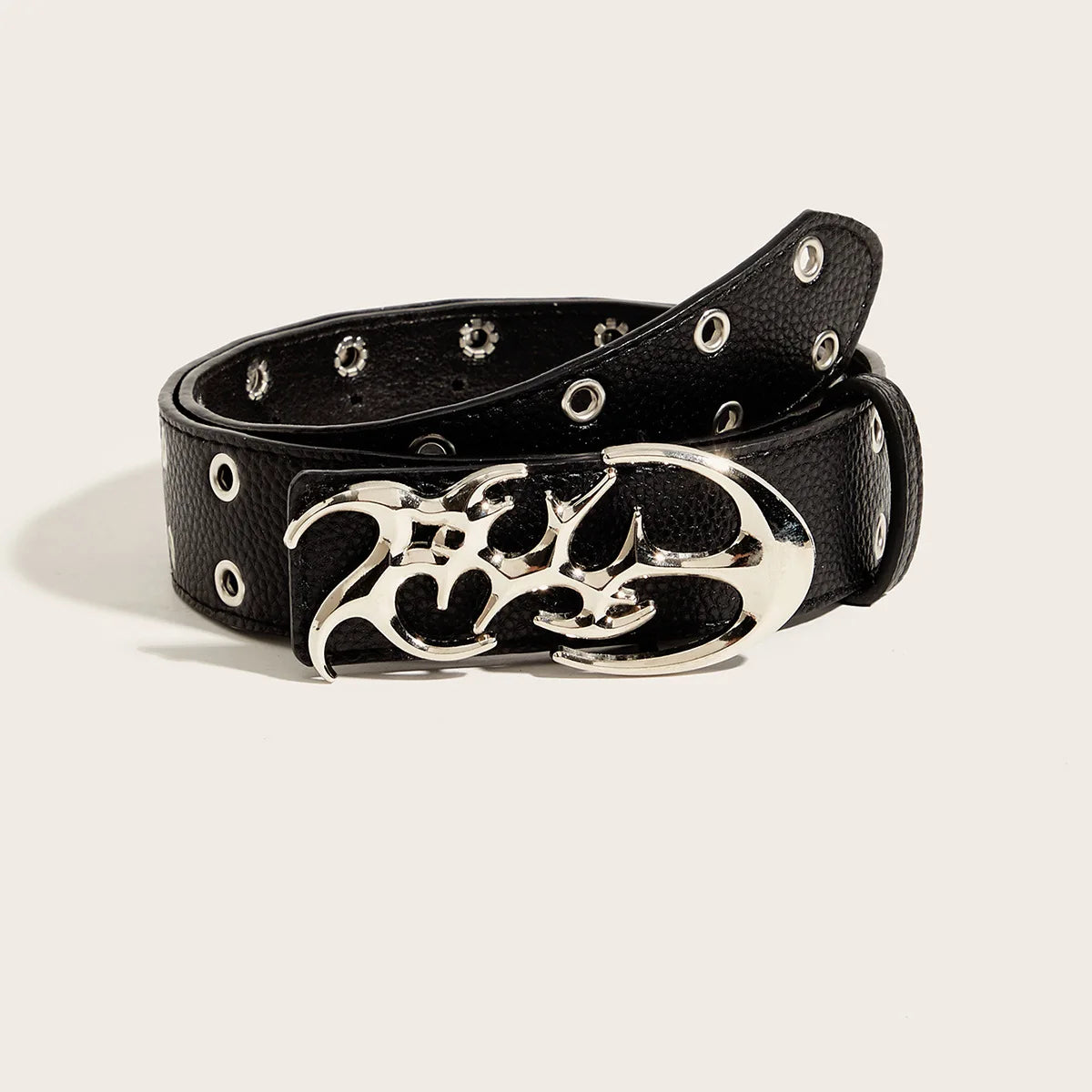 Faux leather belt for women