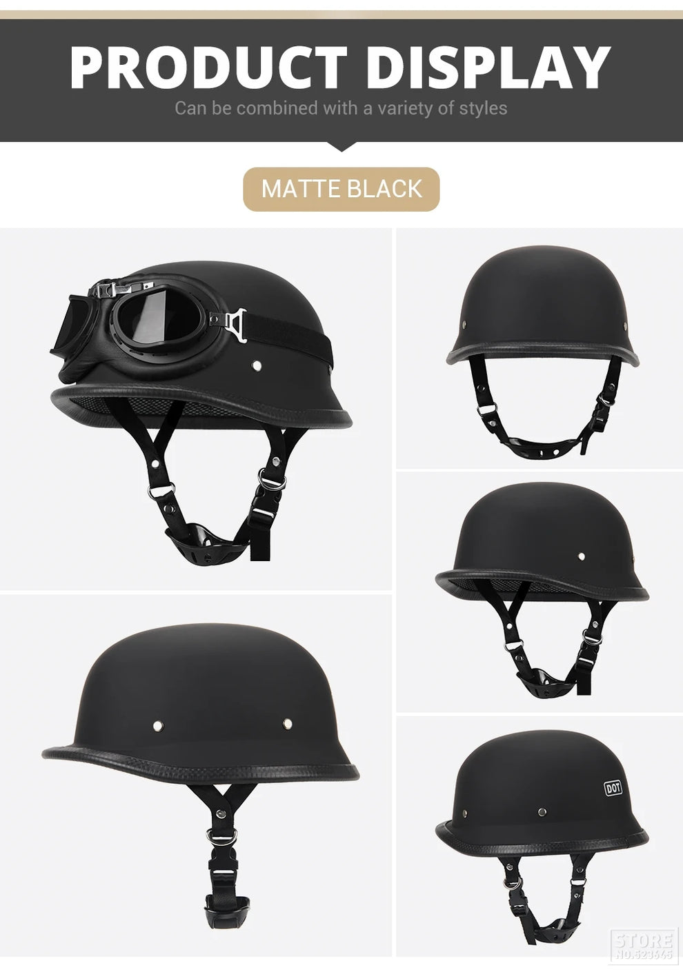 half helmet with drop down visor - Motorcycle Helmets - Half Helmet