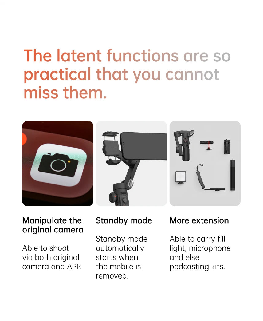 ai tracking gimbal - Handheld Gimbals - 3-Axis Handheld Gimbal Stabilizer