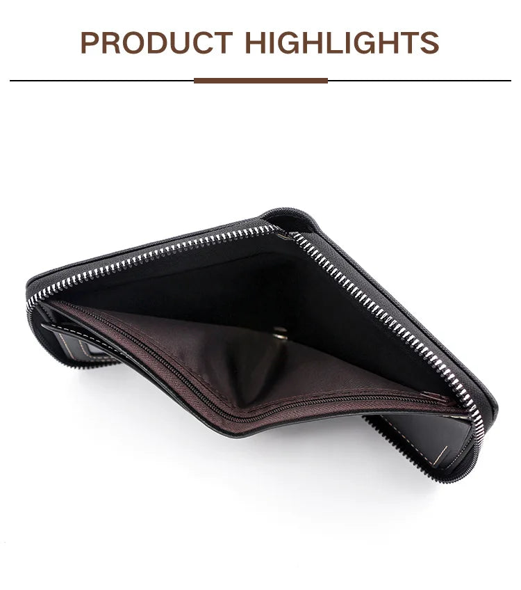 rfid secure zip wallet men - Wallets - Card Holders - Men-s Zipper Wallet