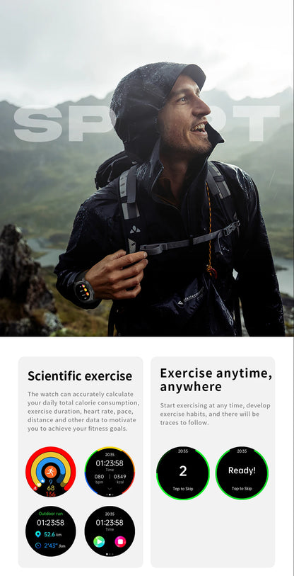 Smartwatch - Health Monitoring Smartwatch - smartwatch with blood pressure timepiece