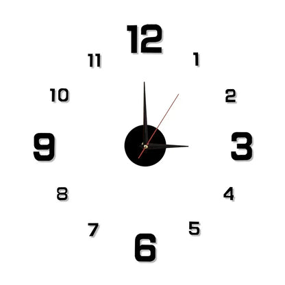 led wall clock - Wall Clocks - Luminous Digital DIY Stereoscopic Wall Clock