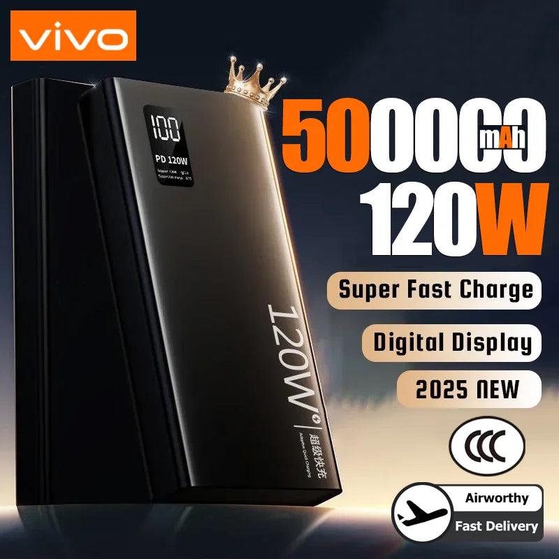 120w power bank - Power Banks - VIVO 120W Power Bank 50000mAh