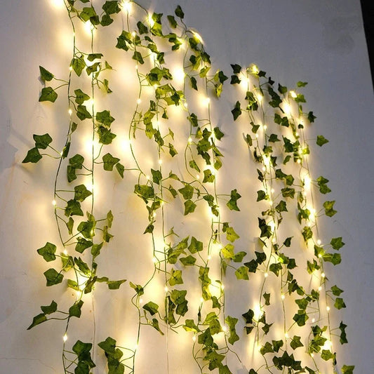 led string lights - Decorative String Lights - Artificial Ivy Vine String Lights