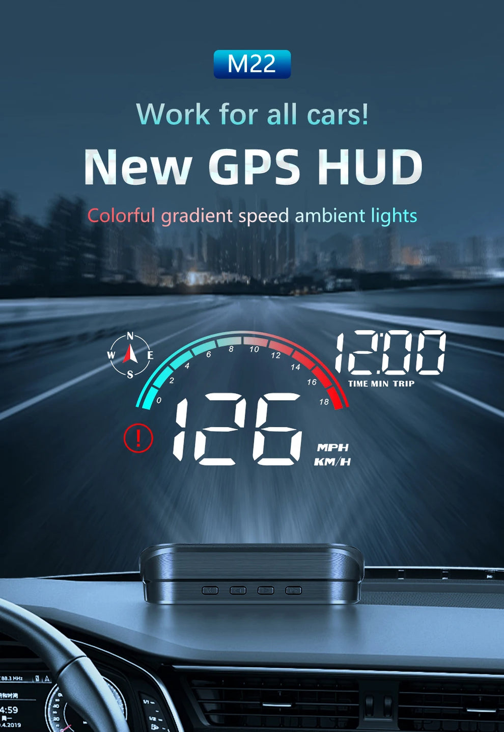 automotive hud market - Automotive Electronics - Head Up Display -HUD- GPS Speedometer