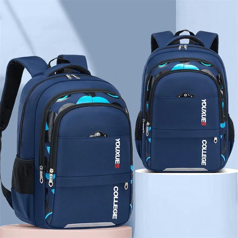 Waterproof and adjustable school backpack
