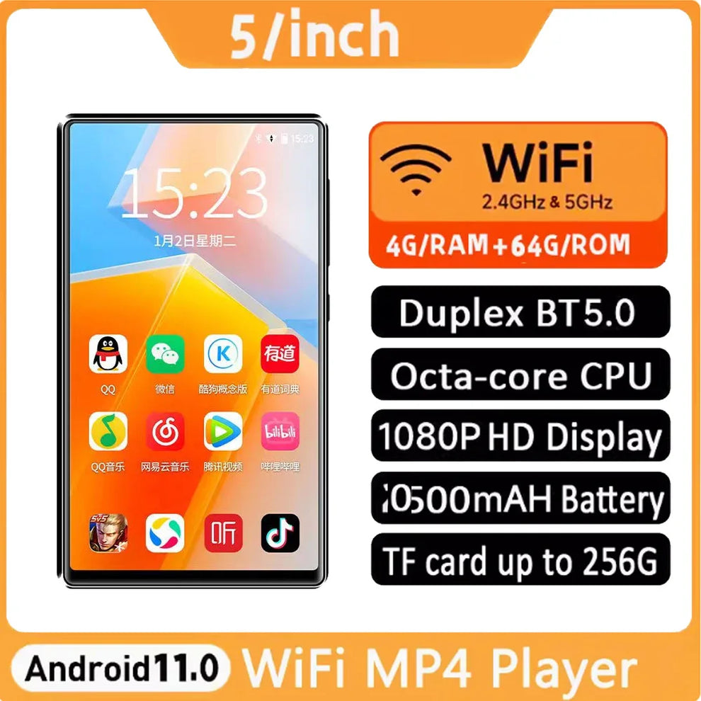android mp4 player - Portable Media Player - 5-inch Android MP4 Player