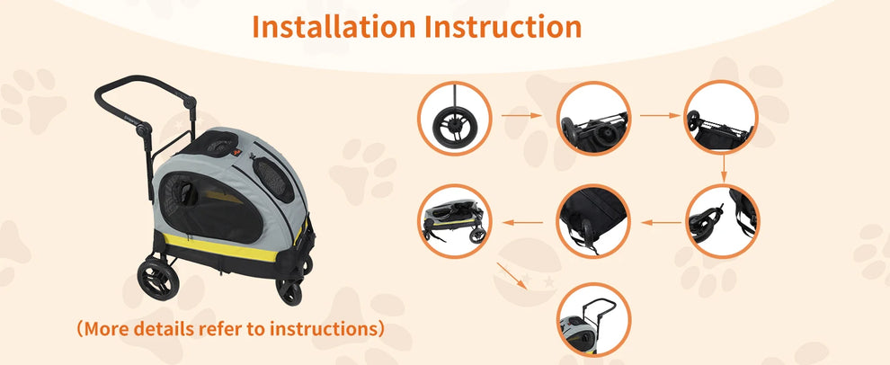 foldable dog stroller - Pet Supplies - Dog Stroller