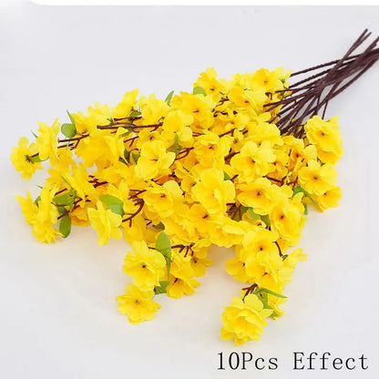 realistic artificial plants - Artificial Flowers - Sakura Silk Flower Bouquet
