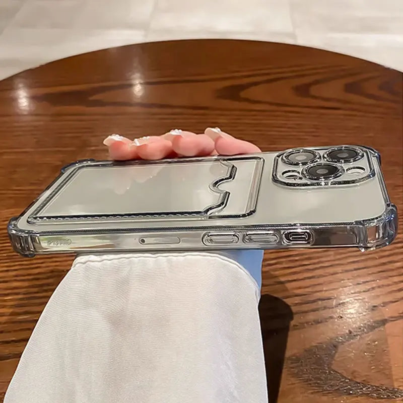 Premiumqualität Mobile Phone Cases - Transparent Card Holder Phone Case