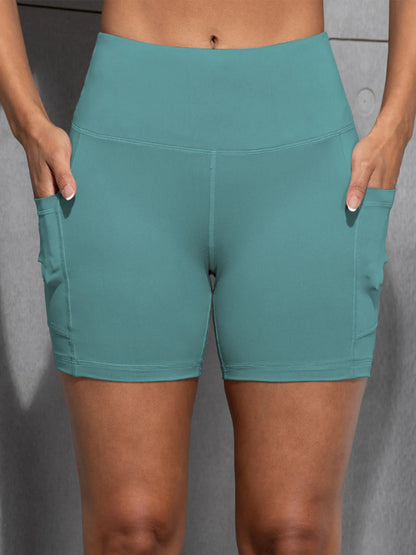 yoga shorts with pockets - Women Sportswear - Yoga Shorts