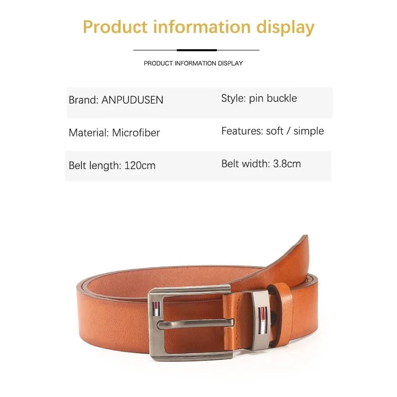 fashion pu leather buckle belt men - Belts - Men-s PU Leather Belt