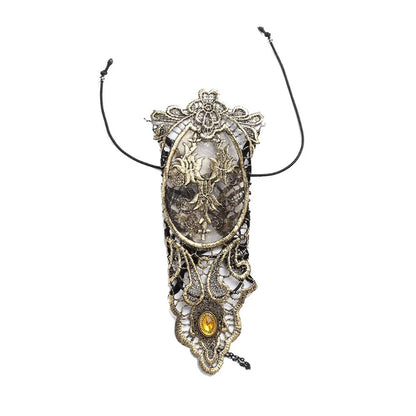 Gothic steampunk lace cuff for halloween