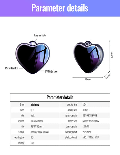 Mini voice recorder for lectures