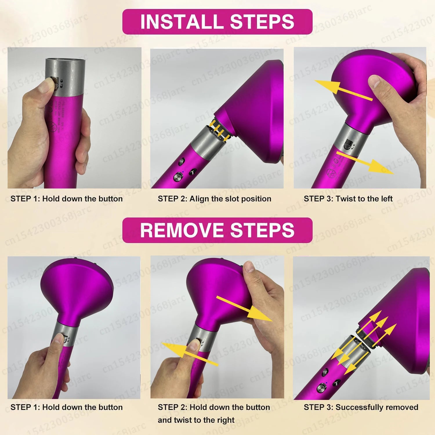 Hair dryer nozzle