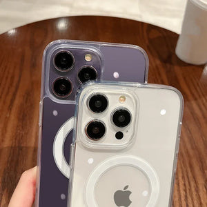 clear case iphone 15 - Phone Cases - Clear MagSafe Wireless Charging Transparent iPhone Case