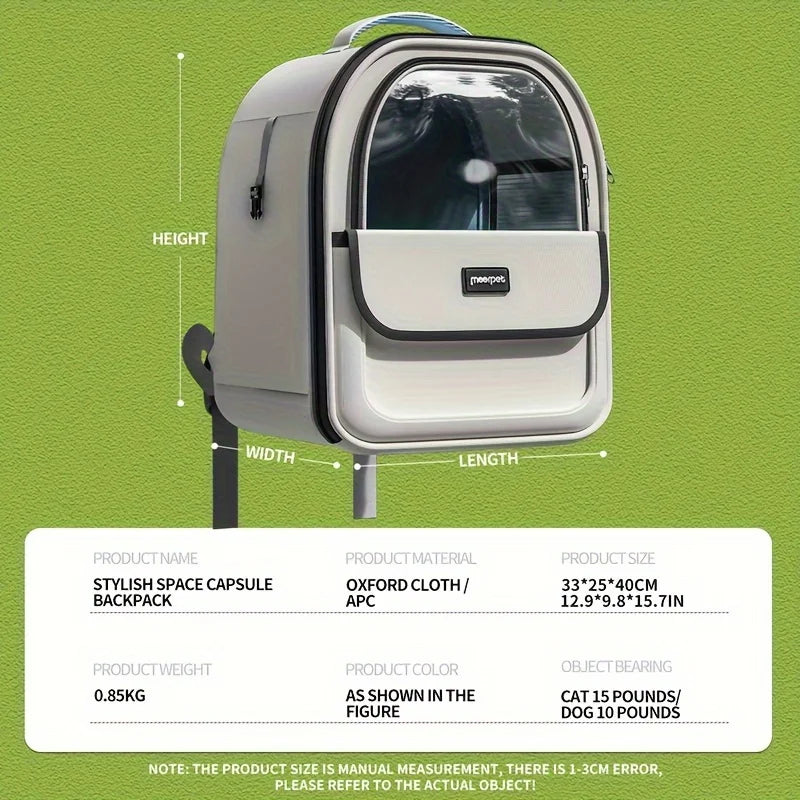 Pet carrier backpack